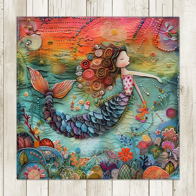 AFFICHE LE PETIT MERMAID COLORÉ (THE LITTLE MERMAID COLORFUL POSTER)