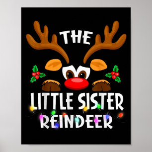 Affiche Le petit renne de Noël frère soeurs hommes femmes 