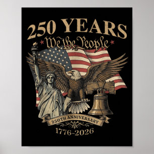 Affiche Le Peuple 250 Ans 1776-2026 Cloche de la Liberté A