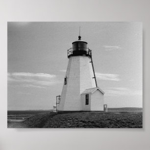 Affiche le phare de gurnet saquish duxbury ma.