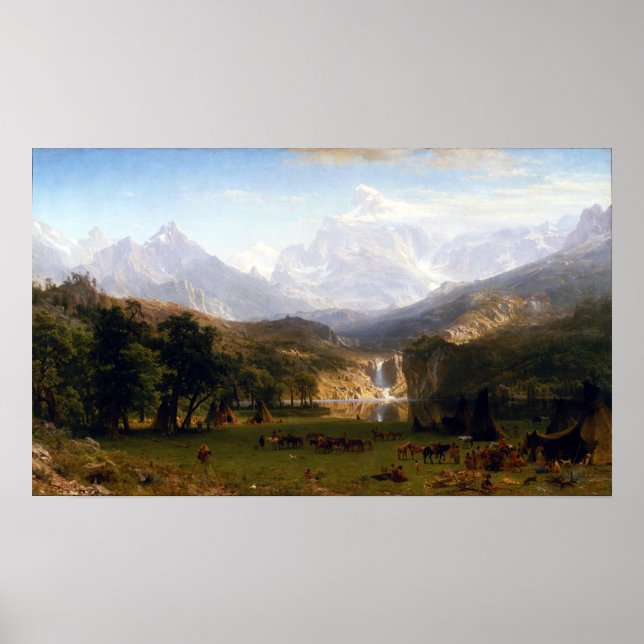 Affiche Le pic Albert Bierstadt Landers (Devant)