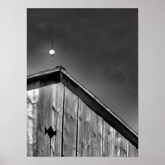 Affiche Le pic de la grange contre le ciel (Devant)