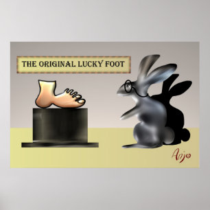 Affiche Le pied chanceux par Anjo Lafin