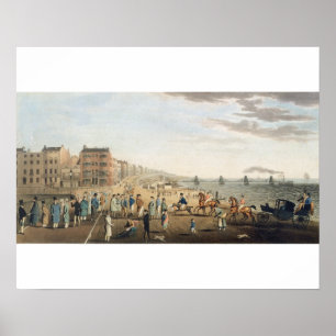Affiche Le pilier à chaînes à Brighton avec des caractères