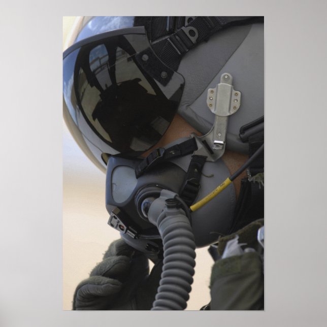 Affiche Le pilote est assis dans son A-10 Thunderbolt II (Devant)