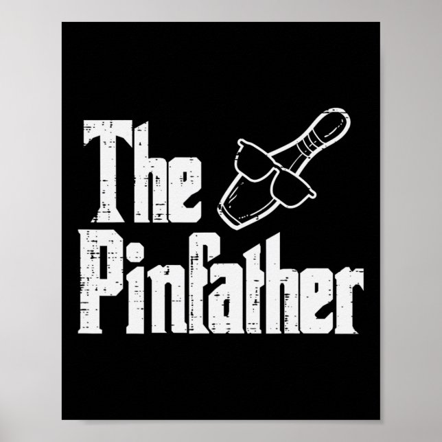 Affiche Le Pinfather Bowling Papa Fête des Pères Bowler Da (Devant)