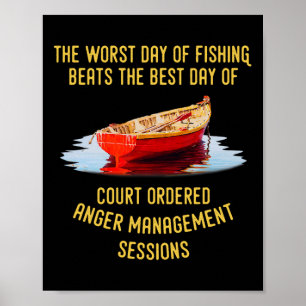Affiche Le Pire Jour De Pêche bat Le Meilleur Jour De Cou