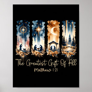 Affiche Le plus grand cadeau pour toute la Nativité de Noë