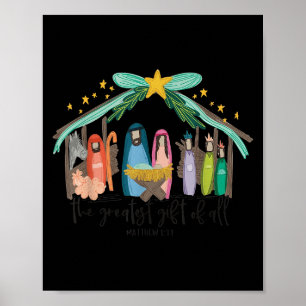 Affiche Le plus grand cadeau pour toute la Nativité de Noë