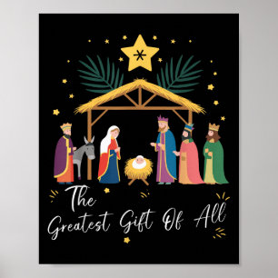 Affiche Le plus grand cadeau pour toute la Nativité de Noë