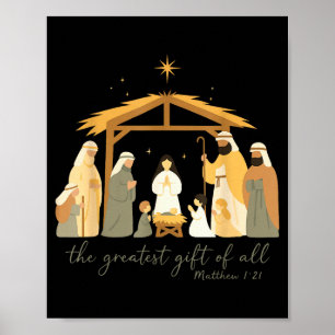 Affiche Le plus grand cadeau pour toute la Nativité de Noë