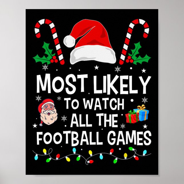 Affiche Le Plus Probable À Regarder Tous Les Jeux De Footb (Devant)