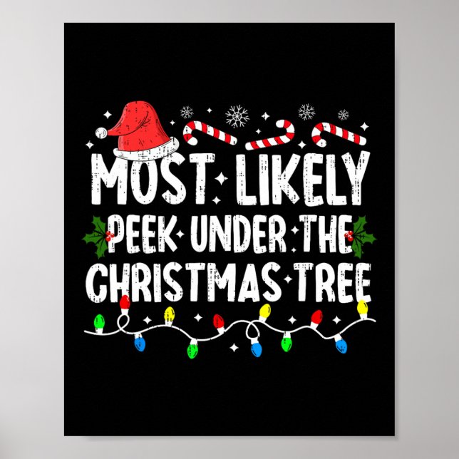 Affiche Le Plus Probable De Voir Sous L'Arbre De Noël Chri (Devant)