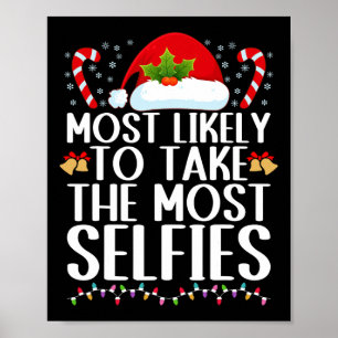 Affiche Le plus susceptible de prendre le plus selfies chr