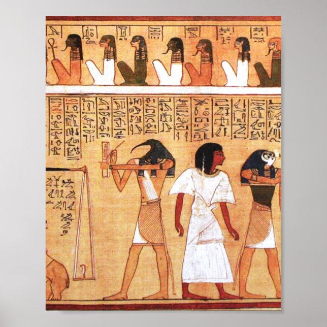 Affiche Le poids du coeur contre la plume de Maat (Devant)