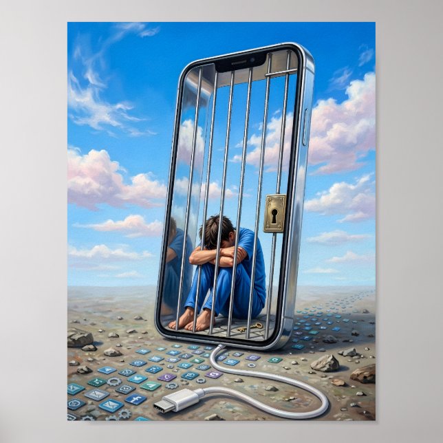 Affiche Le Poids Silencieux de la Captivité Numéri (Devant)