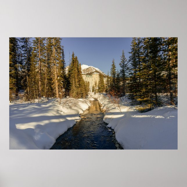 Affiche Le point de mire de l'hiver à Lake Louise (Devant)