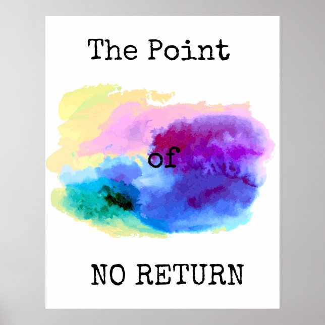 AFFICHE LE POINT DE NON-RETOUR (Devant)