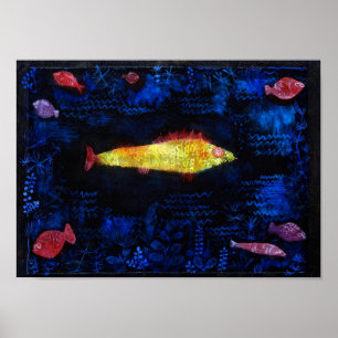 Affiche Le poisson rouge, Paul Klee