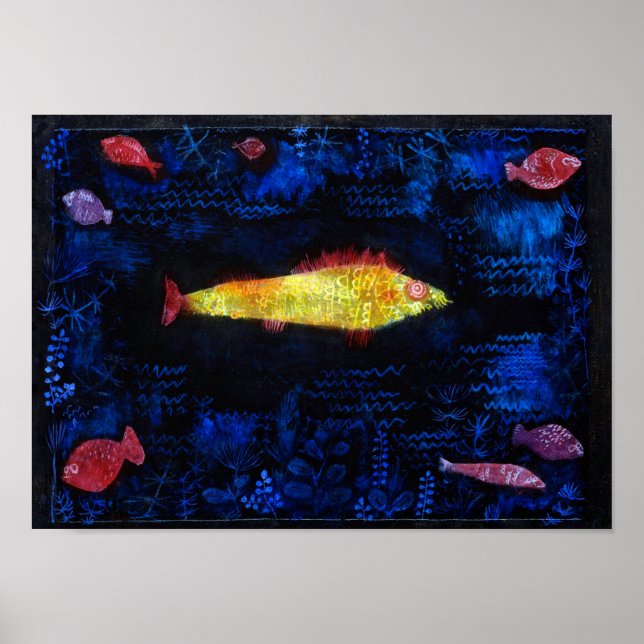 Affiche Le poisson rouge, Paul Klee (Devant)