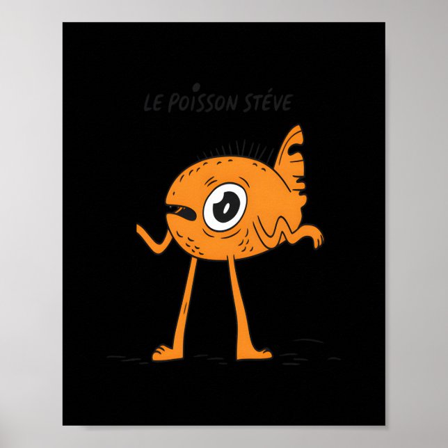 Affiche Le Poisson Steve Cute & Funny (Devant)