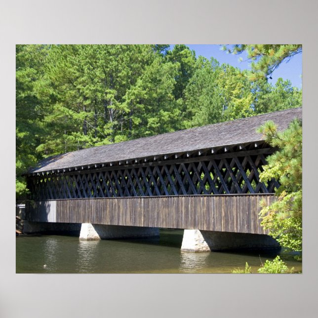 Affiche Le pont couvert de Stone Mountain à Stone (Devant)