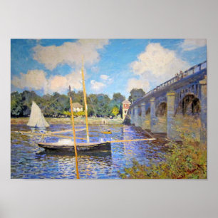 Affiche Le pont d'Argenteuil, Monet