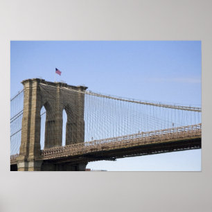 Affiche Le pont de Brooklyn à New York City, Nouveau 2