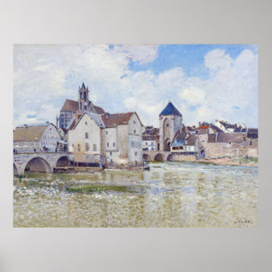 Affiche Le Pont de Moret, Alfred Sisley