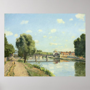 Affiche Le Pont Du Chemin De Fer Camille Pissarro