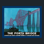 Affiche Le pont du quatrième<br><div class="desc">Affiche de voyage vintage pour le Forth Bridge du London and North Eastern Railway reliant l'Angleterre et l'Écosse.</div>