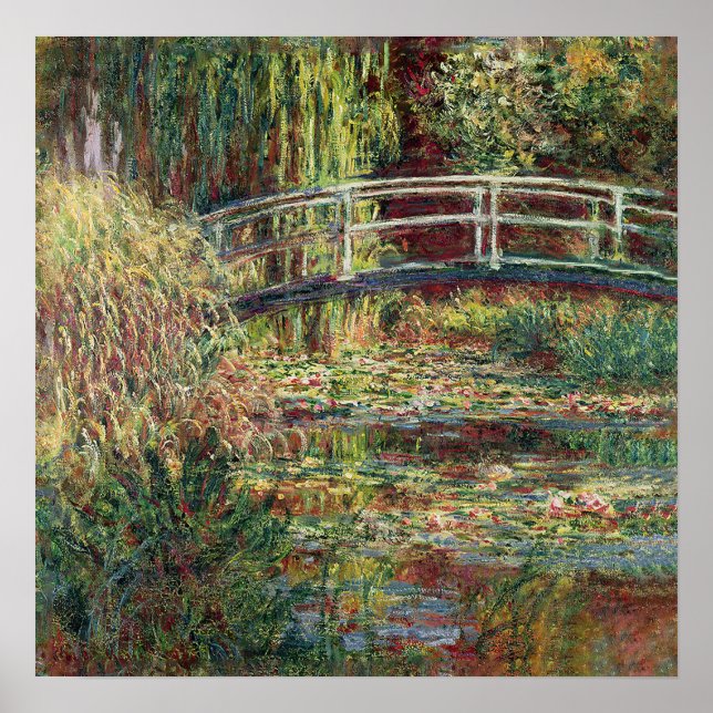 Affiche Le pont japonais Claude Monet (Devant)
