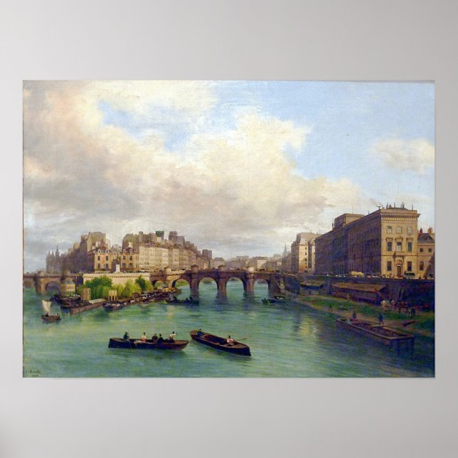 Affiche Le Pont-Neuf - Giuseppe Canella - 1832 (Devant)