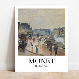 Affiche Le Pont Neuf par Claude Monet