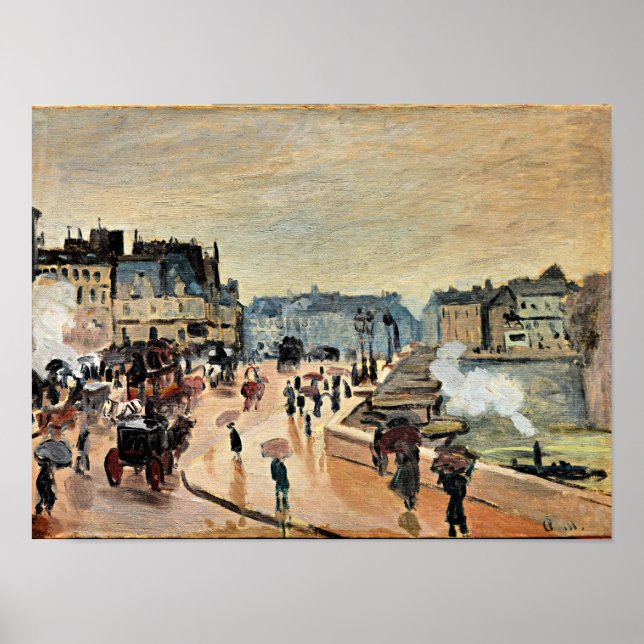 Affiche Le Pont Neuf par Claude Monet (Devant)