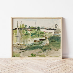 Affiche Le Pont sur l'Oise Berthe Morisot