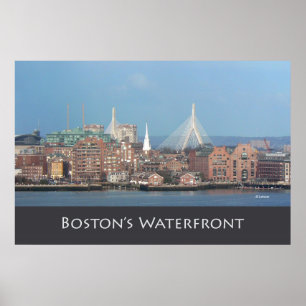 Affiche Le pont Zakim de Boston
