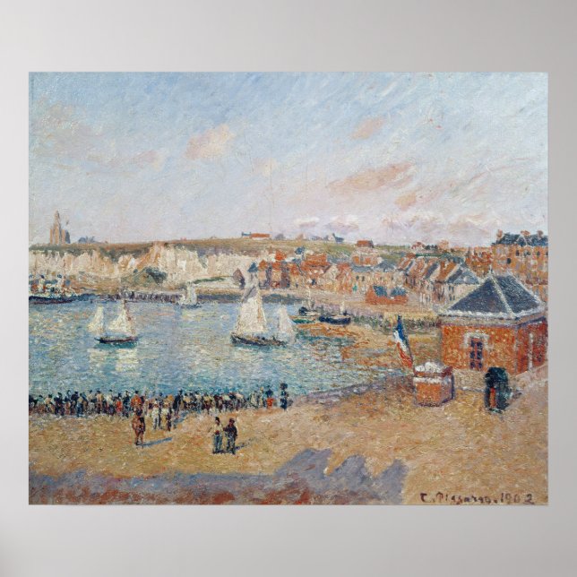 Affiche Le port de Dieppe, 1902 (Devant)