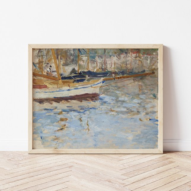 Affiche Le Port de Nice | Berthe Morisot (Créateur téléchargé)