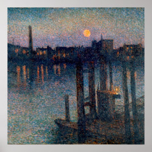 Affiche Le port Maximilien Luce de Londres
