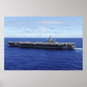 Affiche Le porte-avions USS Abraham Lincoln