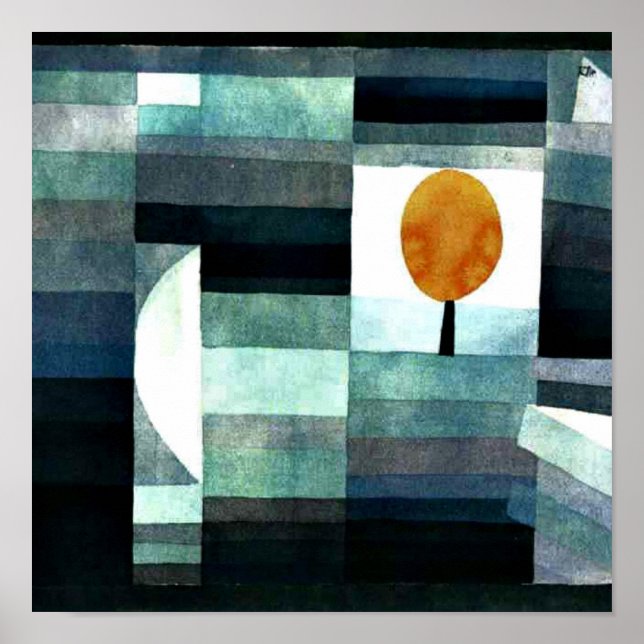 Affiche Le Porte-monnaie de l'automne par Paul Klee (Devant)
