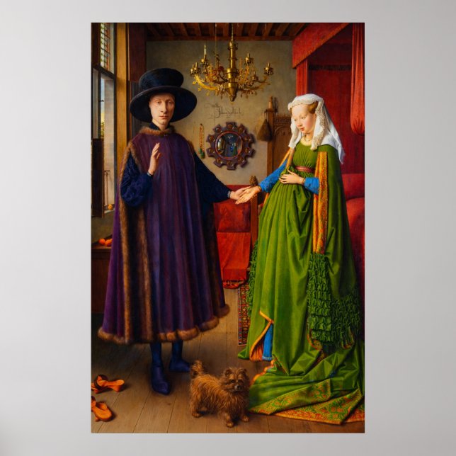 Affiche Le Portrait Arnolfini de Jan van Eyck (Devant)