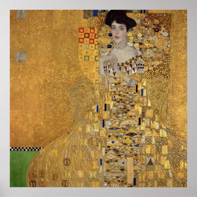 Affiche Le portrait d'Adele Bloch-Bauer I par Klimt (Devant)