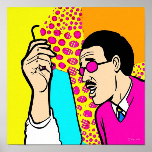 Affiche Le portrait de la pizza