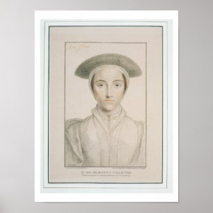 Affiche Le portrait de la Reine Anne de Cleves (1515-57)