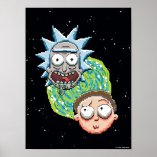 Affiche Le Portrait de Rick et Morty