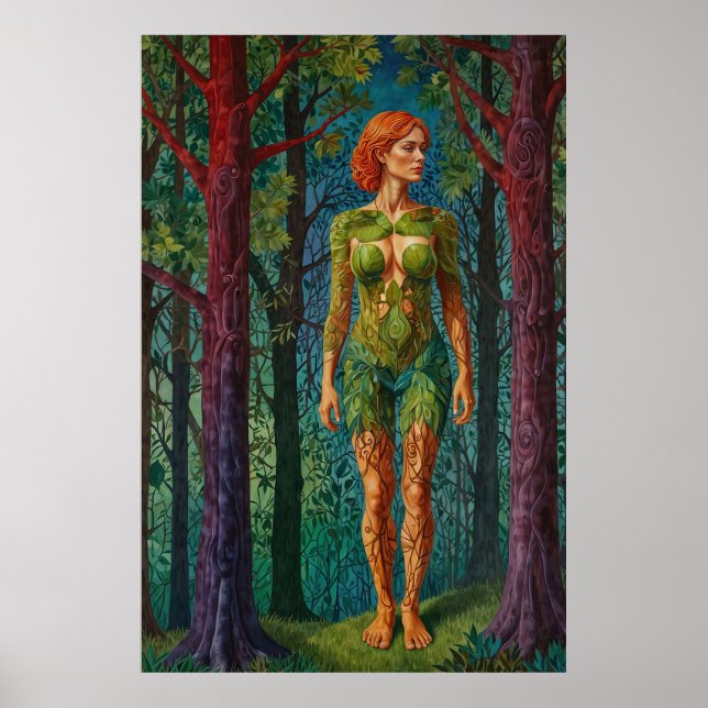 Affiche « Le Portrait de Viridra » - Veines de la Canopée  (Devant)