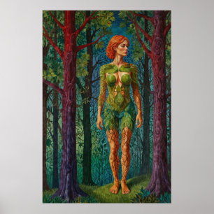 Affiche “Le Portrait de Viridra” - Veines de la Canopée