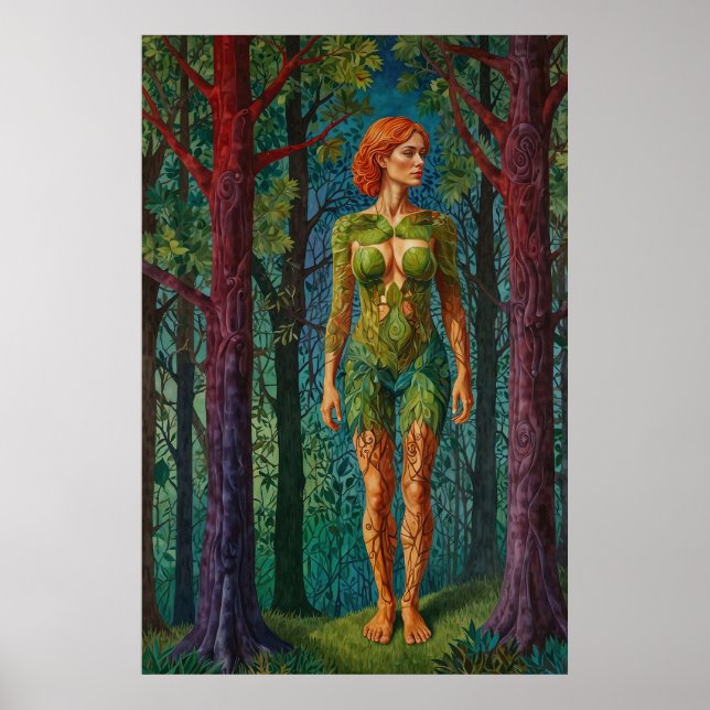 Affiche “Le Portrait de Viridra” -  Veines de la Canopée   (Devant)